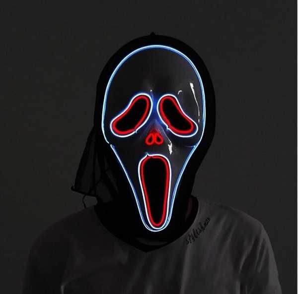 Неоновая маска Крик