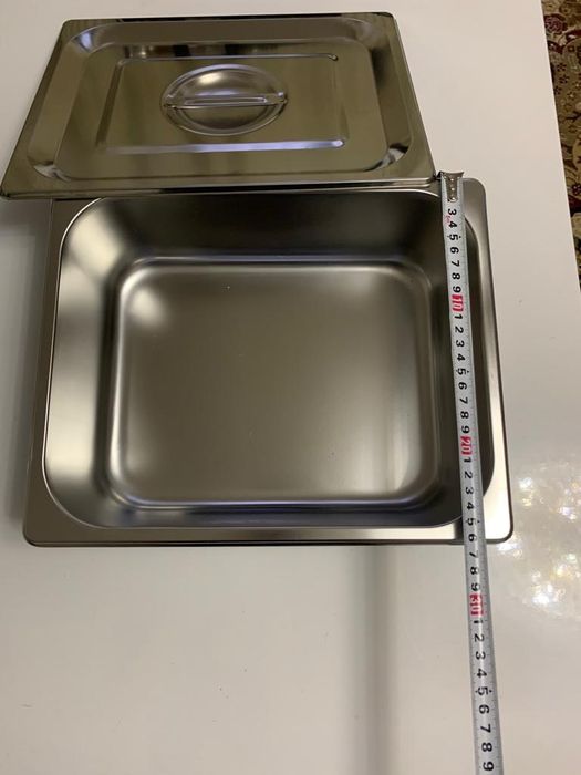 Tavi de inox cu capac