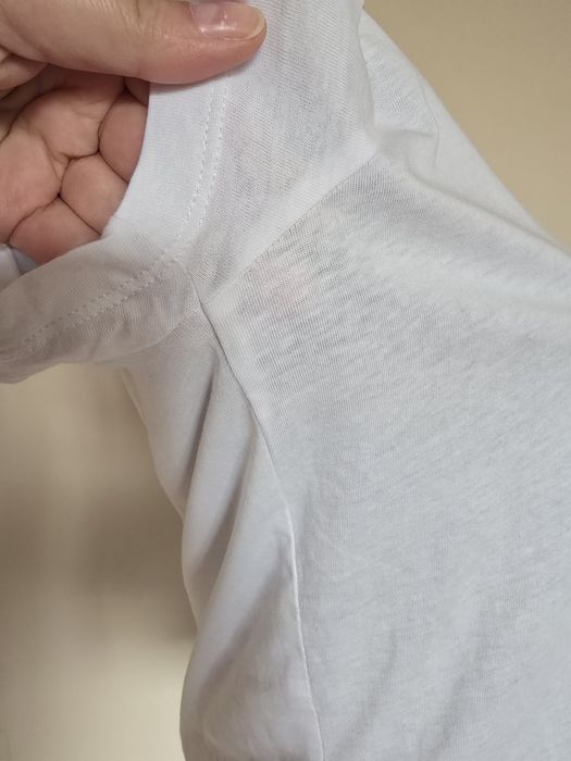 Tricou Zara marime S-M din bumbac tricou Alb Zara