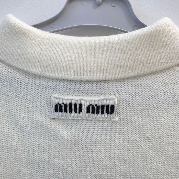 Bluza MiuMiu Cashmir, marimea 38 / M, noua, Alb