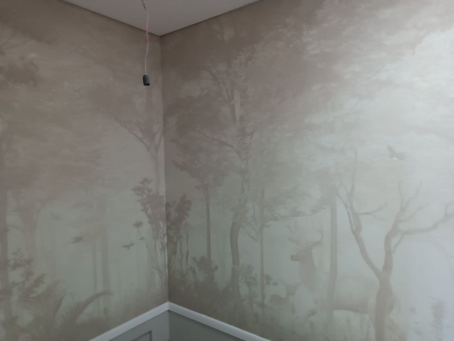 Поклейка обоев покраска стен