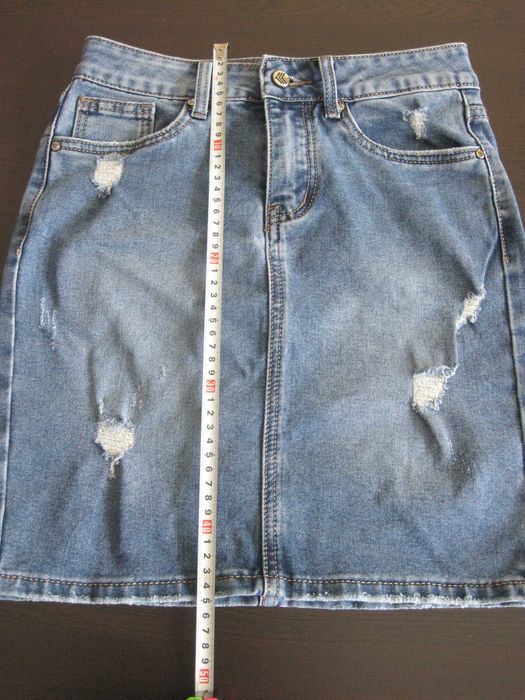 Къса дънкова пола