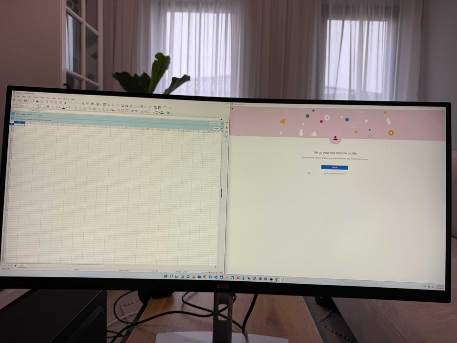 Monitor Curbat Dell 34" WQHD UltraWide - P3421W - USB-C (Stare Excelentă)