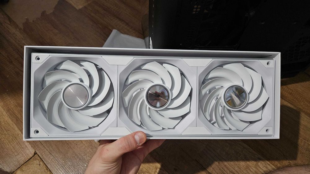 Ventilator Jungle Leopard Starlink, unitate intreaga de 3 ventilatoare, flux invers, ALB