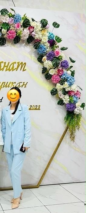 Двойка костьюм голубая