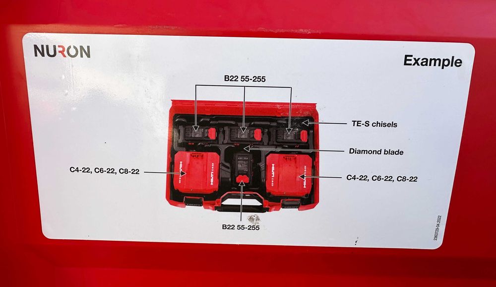 Hilti B 22/C (XL) Nuron - Голям куфар за батерии и зарядни