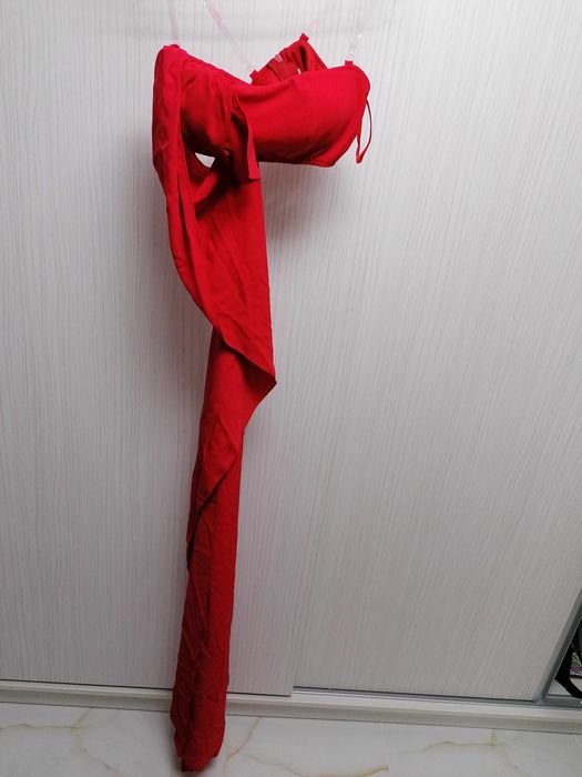 Compleu top și pantaloni cu talie inalta