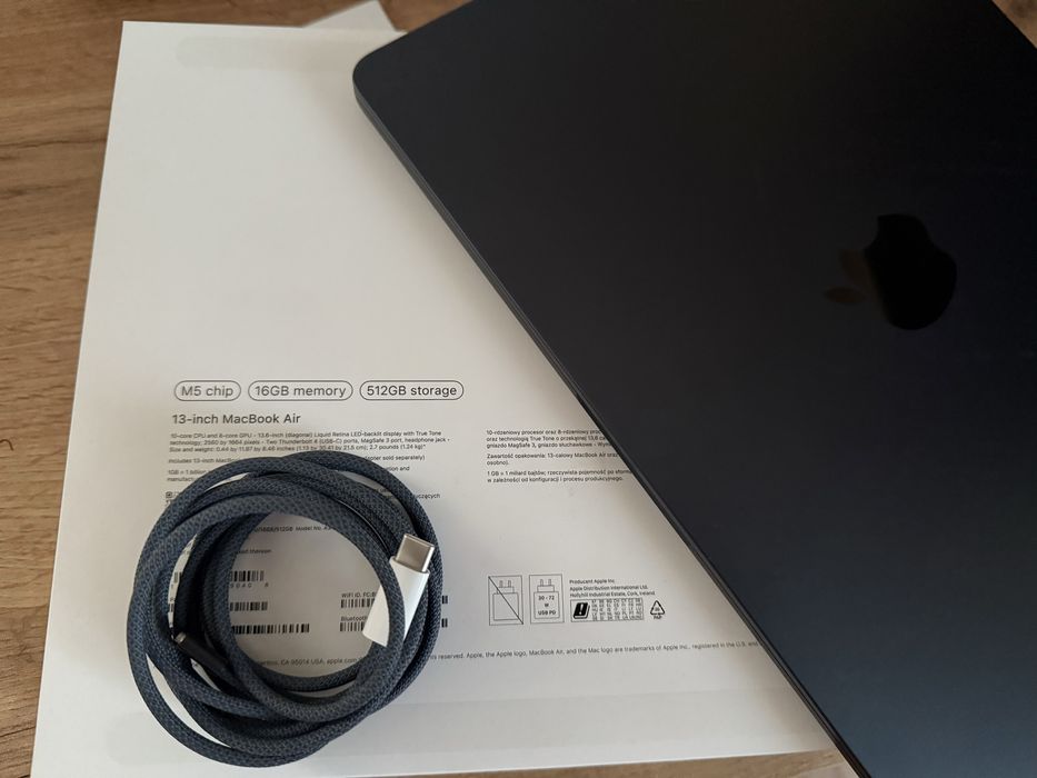 Macbook Air M5 10c 8c 16GB 512GB
