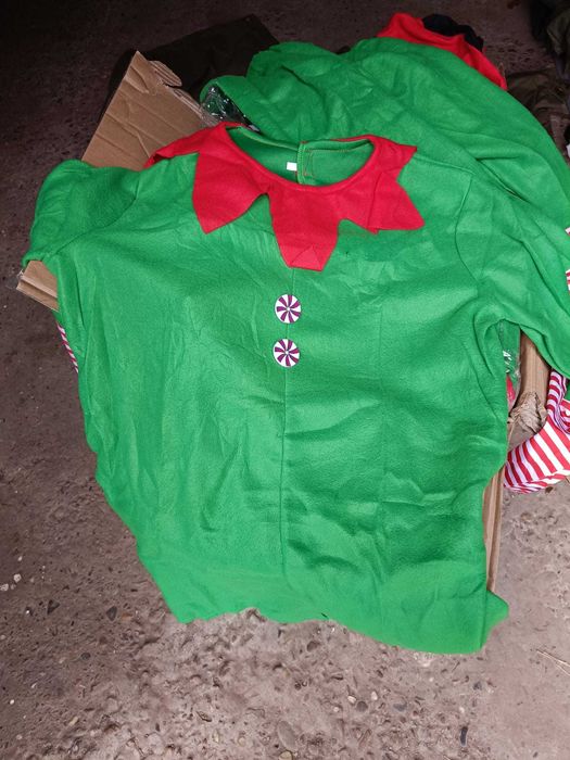 Costum de elf de Crăciun pentru copiii si adulți unisex