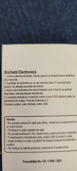 Bricheta electronică  metalica