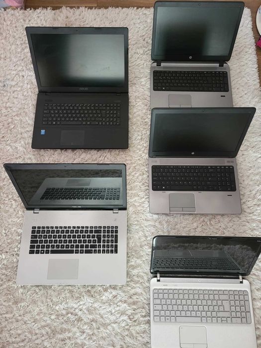 Laptop Asus PRO si HP ProBook cu diverse configurați ideale pentru acasă, proiecte școală și jocuri