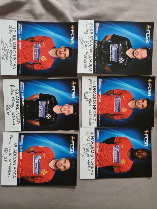 Autografe echipa FCSB