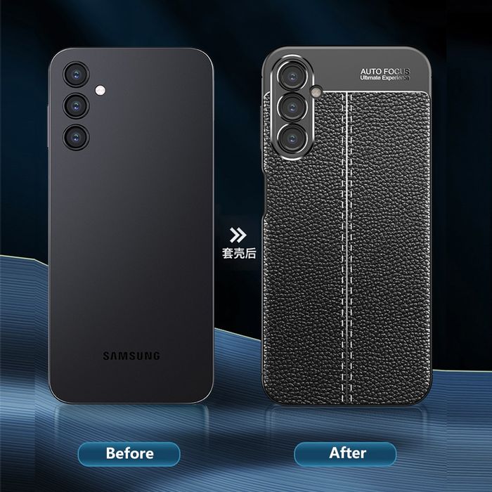 Samsung Galaxy A37 A17 A56 A36 A26 A16 / Лукс кейс гръб кожена шарка