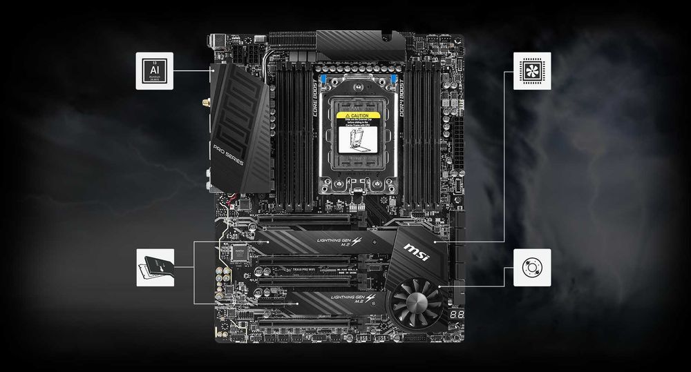 новая материнская плата MSI TRX40 Pro Motherboard