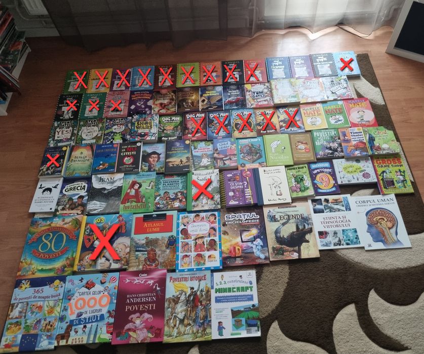 Cărți cu o diversitate mare şi calitate bună , unele chiar neatinse .