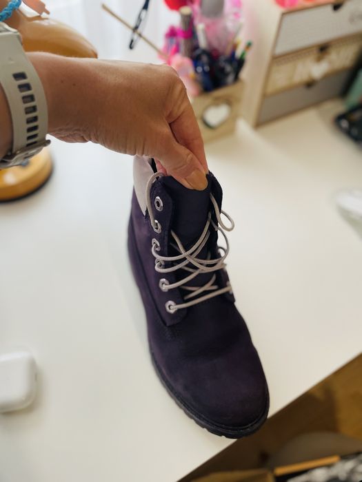 Timberland боти в лилаво