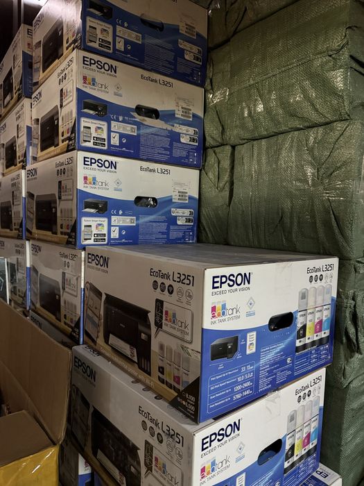 Цветной принтер Epson EcoTank L3250 3в1 WiFi принтер сканер копир СНПЧ