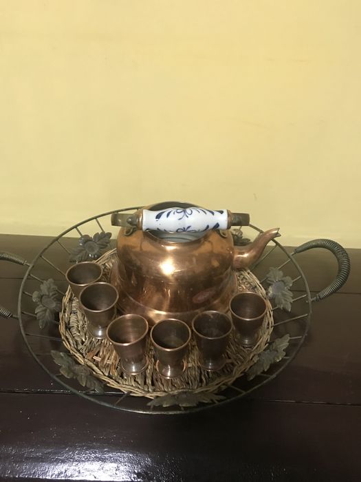 Set  de tuică și cafea din cupru