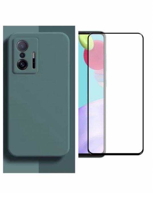Husa X CASE Catifea Interior+Folie Sticla XIAOMI MI 11T 12 13 PRO LITE
