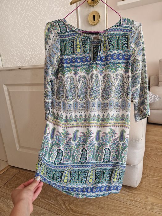 Zara рокли рязана дантела сатен шифон