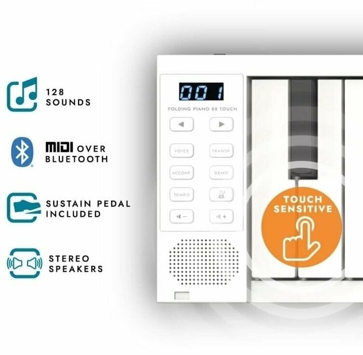 Pian pliabil Carry On 88 Touch nou