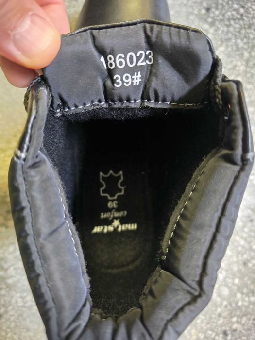 Дамски черни боти 39