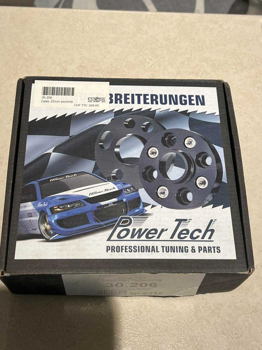 Дистанционни фланци, 15мм. 5х130 за порше 996