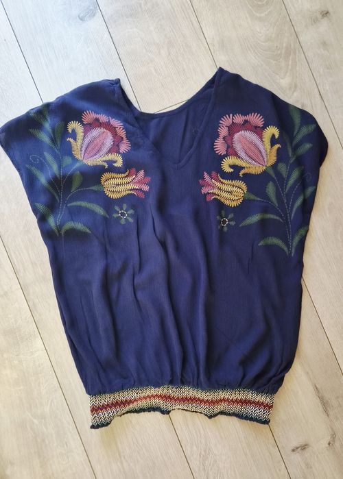 Тъмносиня блуза Desigual, размер Л
