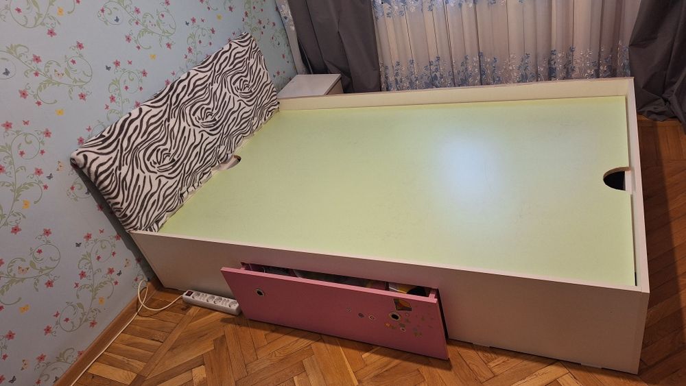 Cadru Pat 125×190 cu somieră inclusă