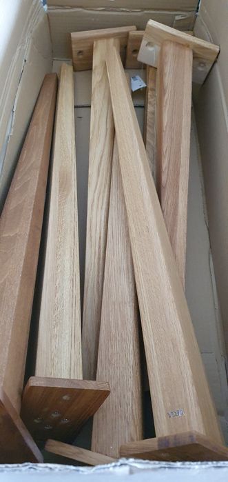 Set 4 Picioare lemn masiv stejar