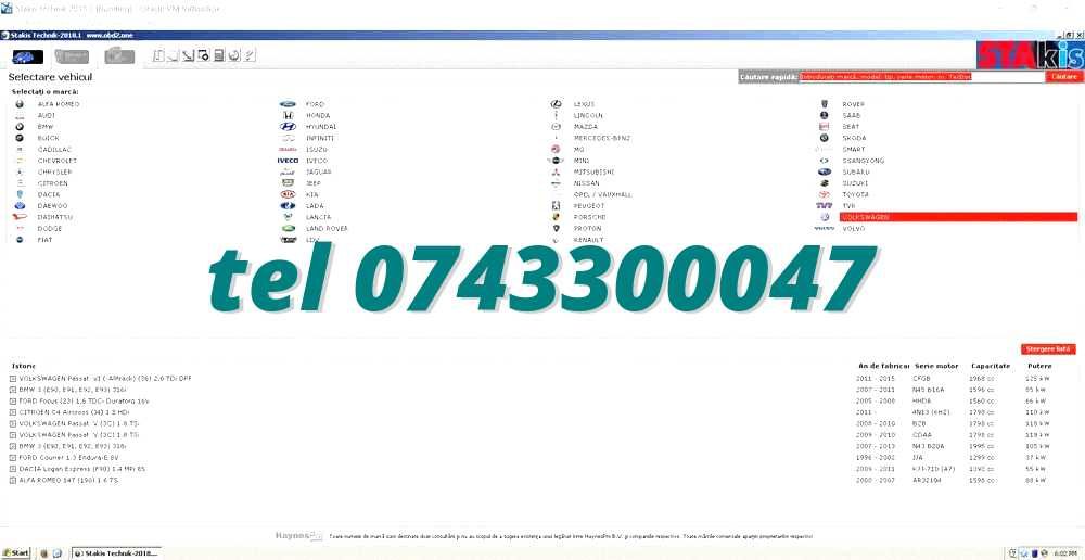 Program Windows Reparatie Auto Scheme Electrice Haynes Adata Technik