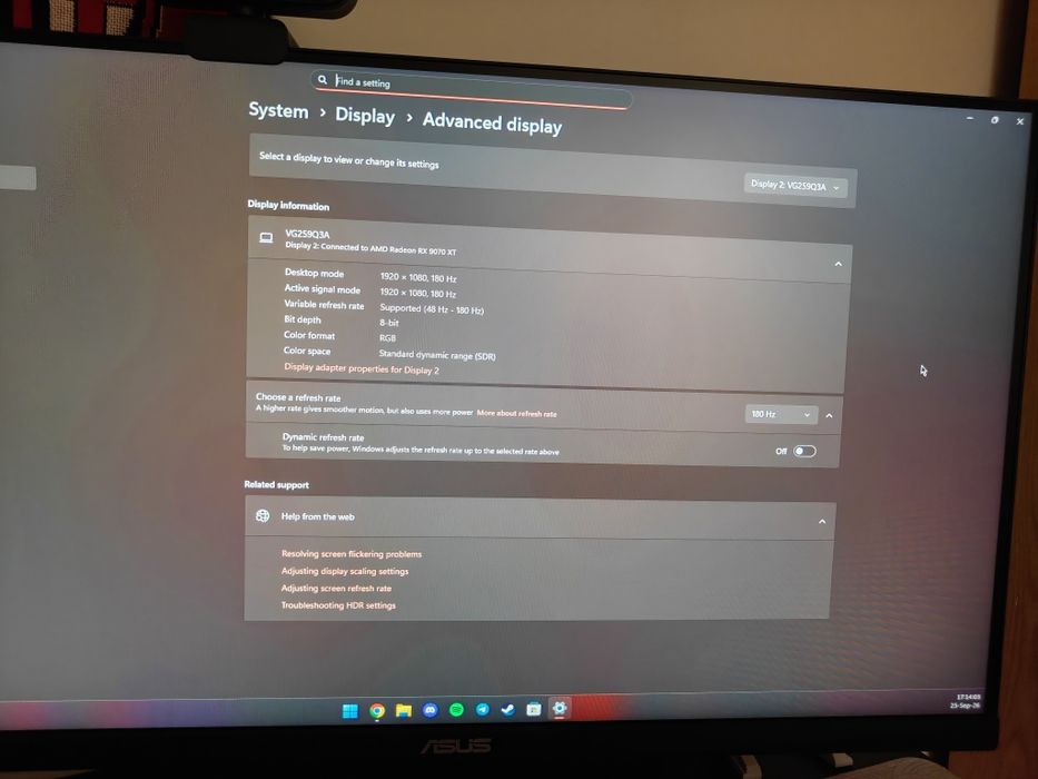Монитор Asus VG3A Full HD 180Hz