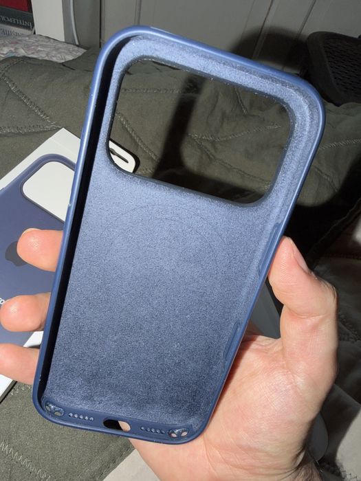 Husa iphone 17 Pro Silicon, Albastra