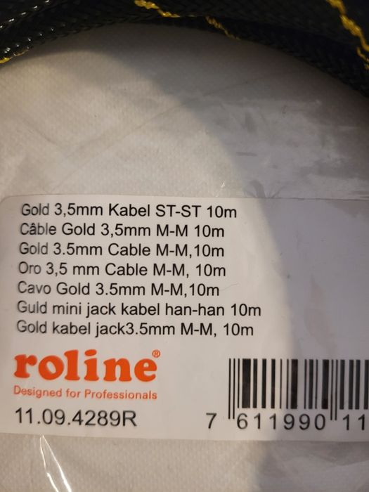 Cablu audio 10m Roline