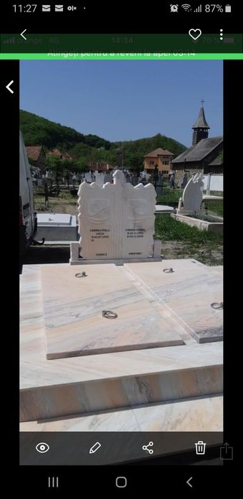 Reducere de preț la monumente funerare,cruci marmură