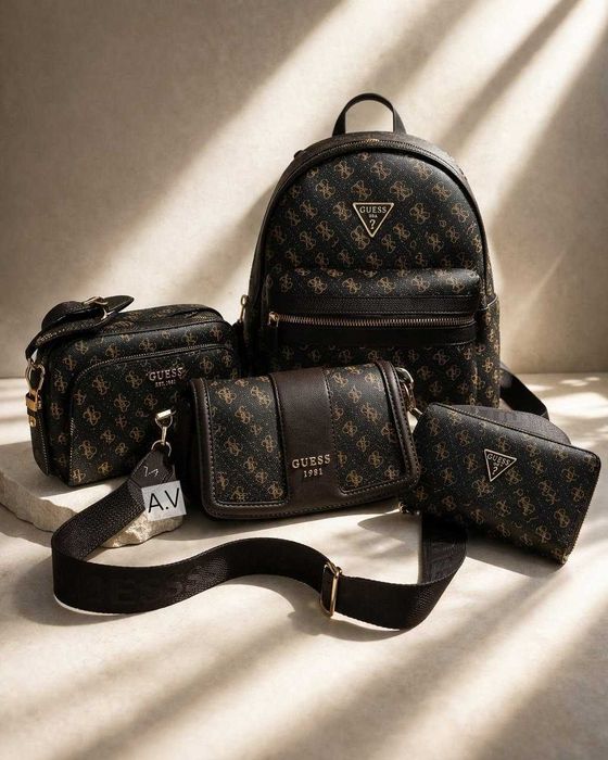 Set 4 piese 2 geante,portofel,ghiozdanel, pentru dama