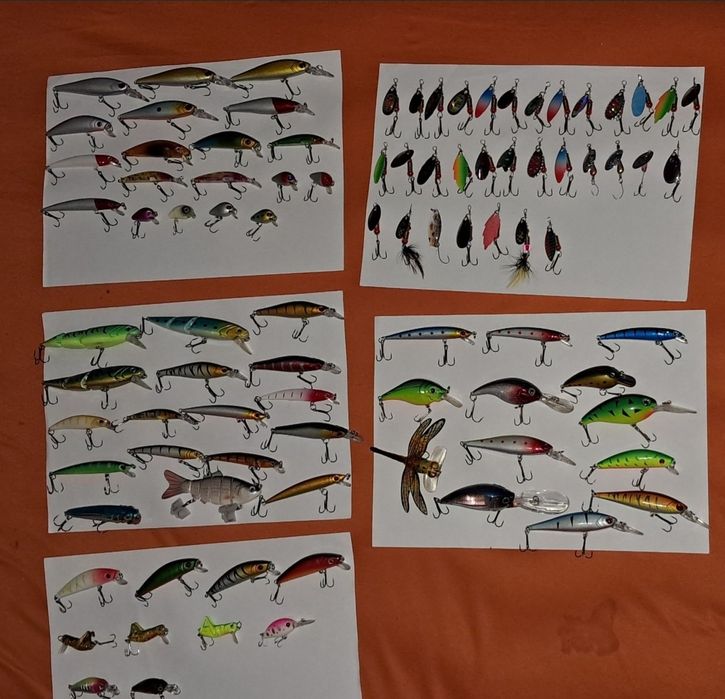 Set voblere+rotative rapitori (pastrav, avat,stiuca, somn,clean,salau)