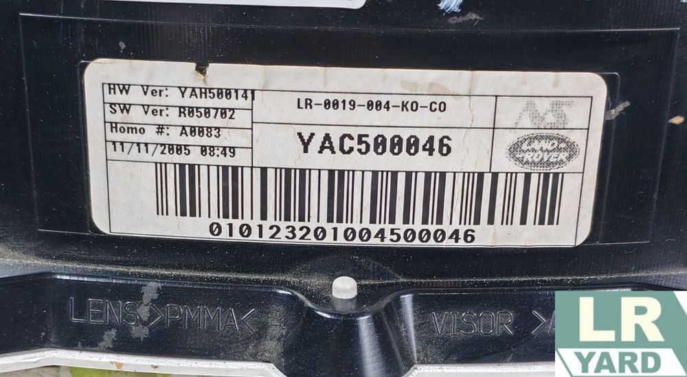 Ceasuri bord Km/h DISCOVERY 3 2005-2009 YAC500047PVJ 5H22-10849-EA