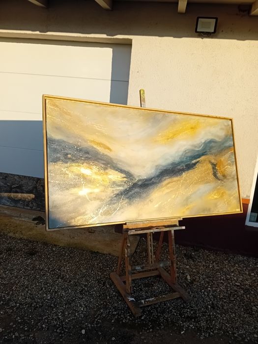 Tablou decorativ cu foita de aur