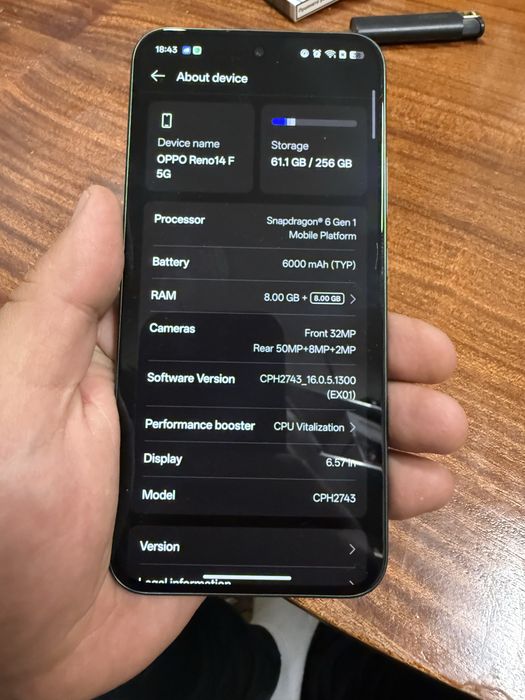 Oppo Reno14 F 5G