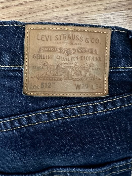 Джинсы Levi’s 512 original W29/L34