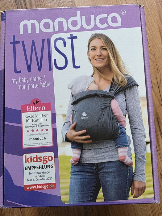 Manduca Twist Grey Mint хибридна ергономична раница за бебе
