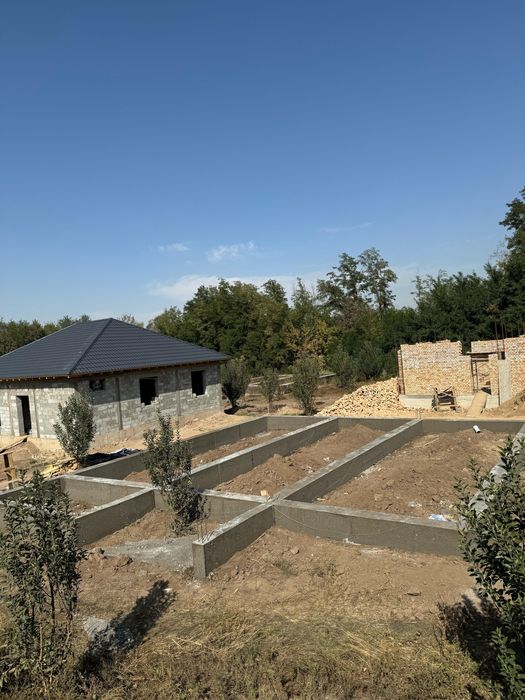 Фундамент заливаем