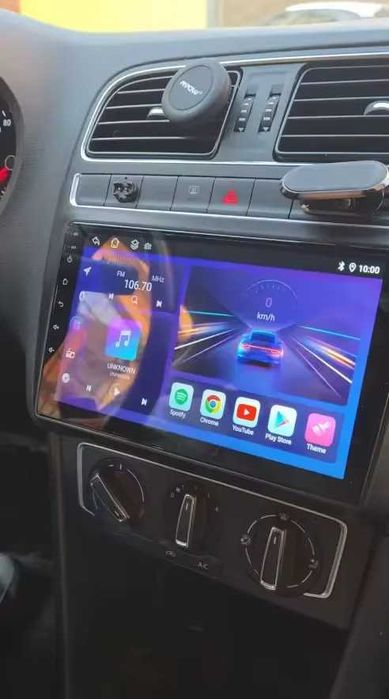 Мултимедия 9″ Android 14 за VW POLO V (09-17г) CARPLAY навигация