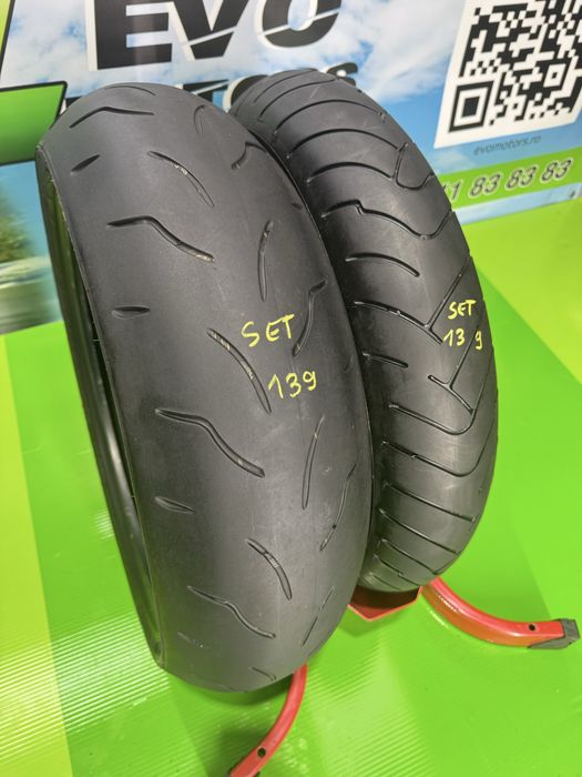 Set Anvelope Moto 120 70 17 si 180 55 17 Bridgestone Bt023 Set139