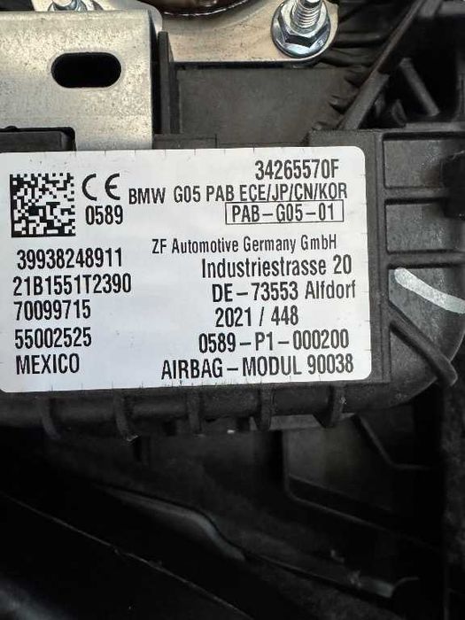 BMW X6 G06 Planșă bord kit airbag + centuri originală