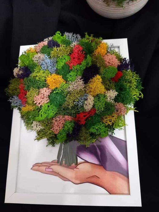 Картина от скандинавски мъх.