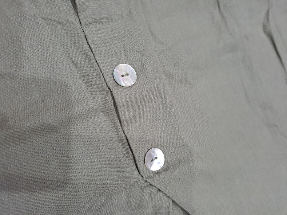 Дамаска ленена риза състояние седефени копчета  CHRISTIAN BERG