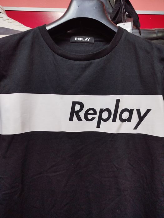 Оригинална тениска REPLAY S нова мъжка черна реплей