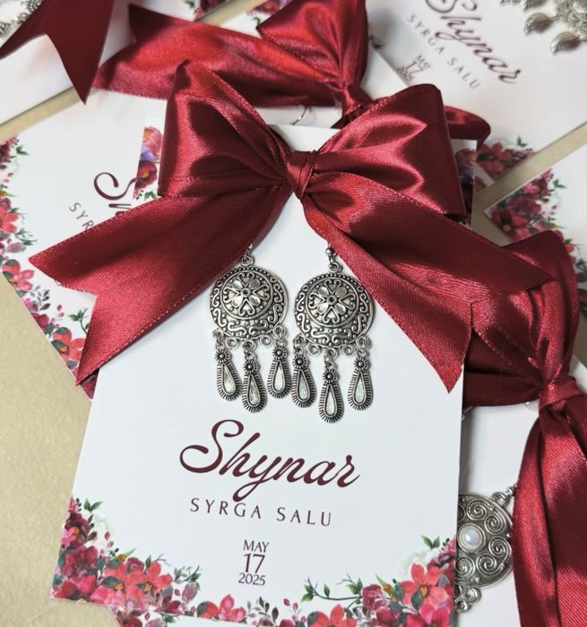 Тойбастар Бонбоньерки Серьги.тренд